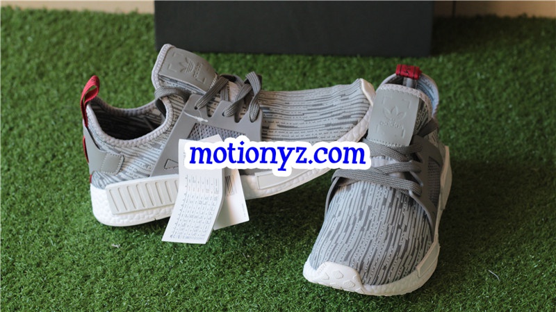 Adidas NMD XR1 Primeknit Grey Red Wine